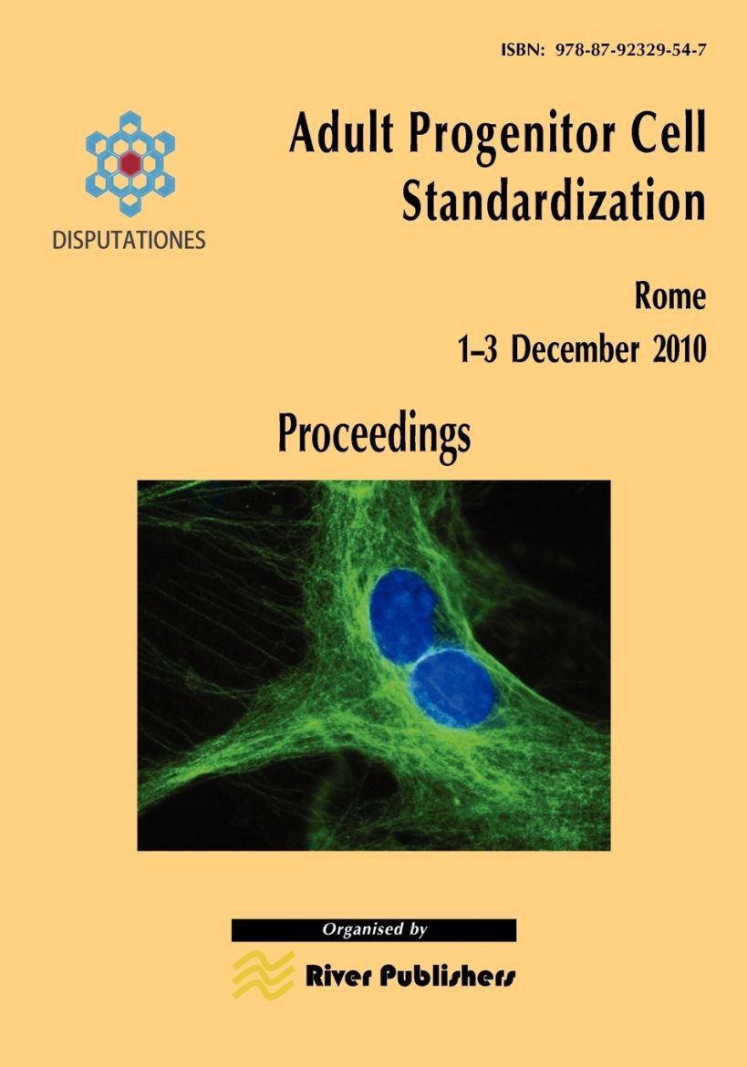 Immagine di Adult Progenitor Cell Standardization-Proceedings