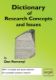 Immagine di A Dictionary of Research Terms and Issues