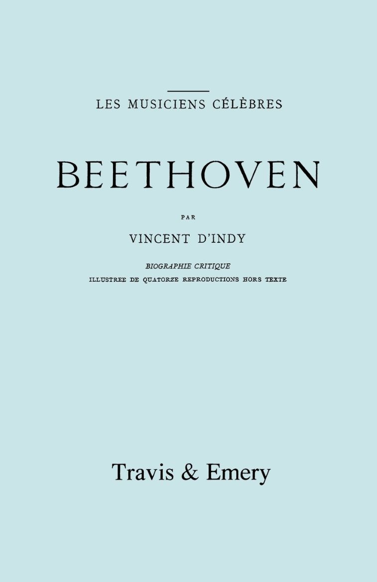 Immagine di Beethoven. Biographie Critique. [Facsimile 1911].