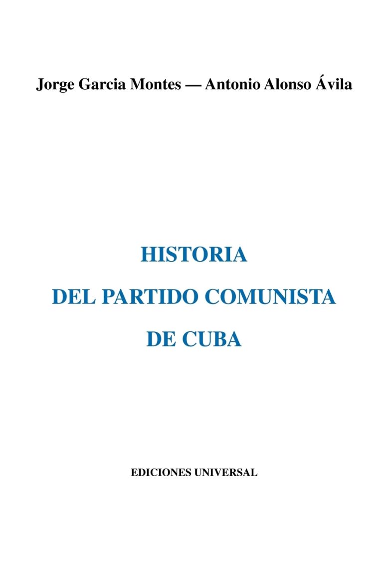 Immagine di HISTORIA DEL PARTIDO COMUNISTA DE CUBA