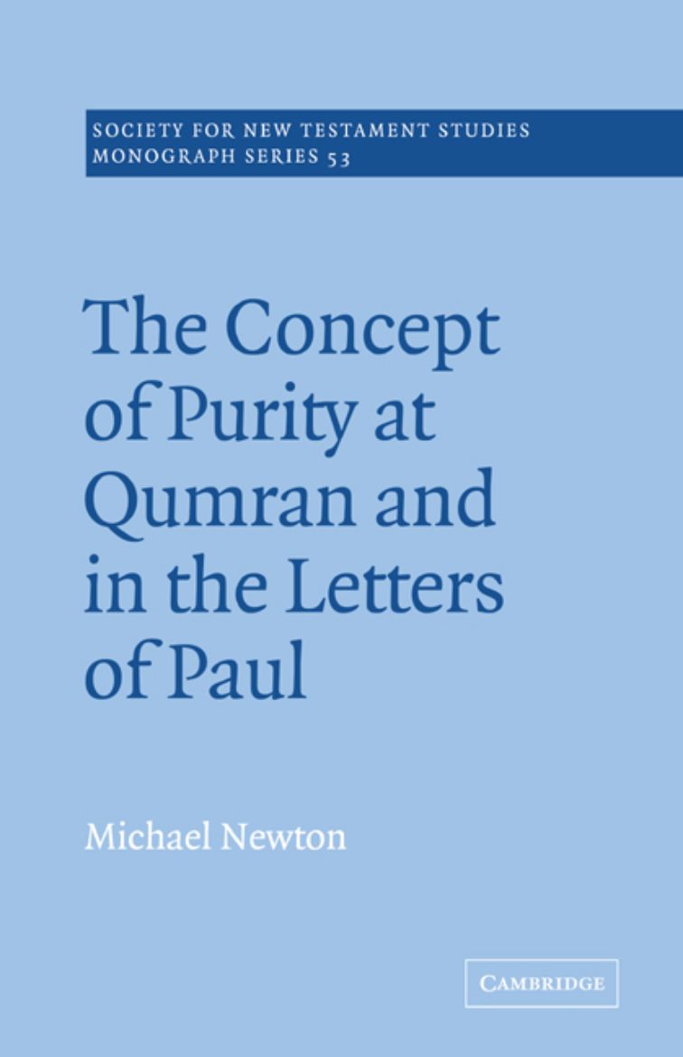 Immagine di The Concept of Purity at Qumran and in the Letters of Paul