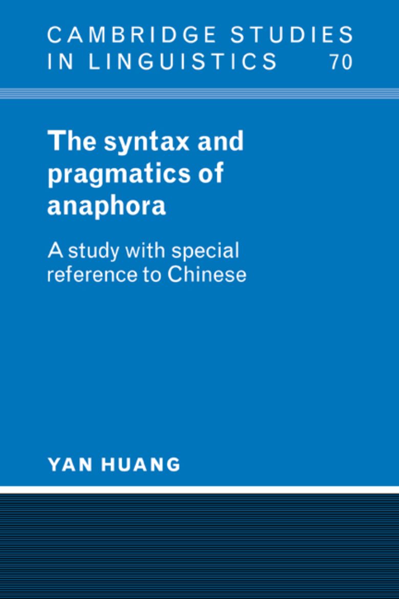 Immagine di The Syntax and Pragmatics of Anaphora