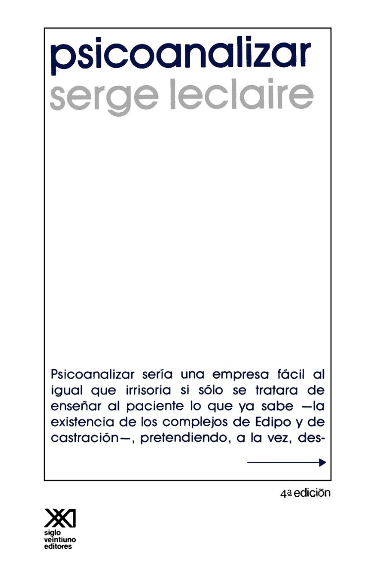 Immagine di Psicoanalizar. Un Ensayo Sobre El Orden del Inconsciente y La Practica de La Letra