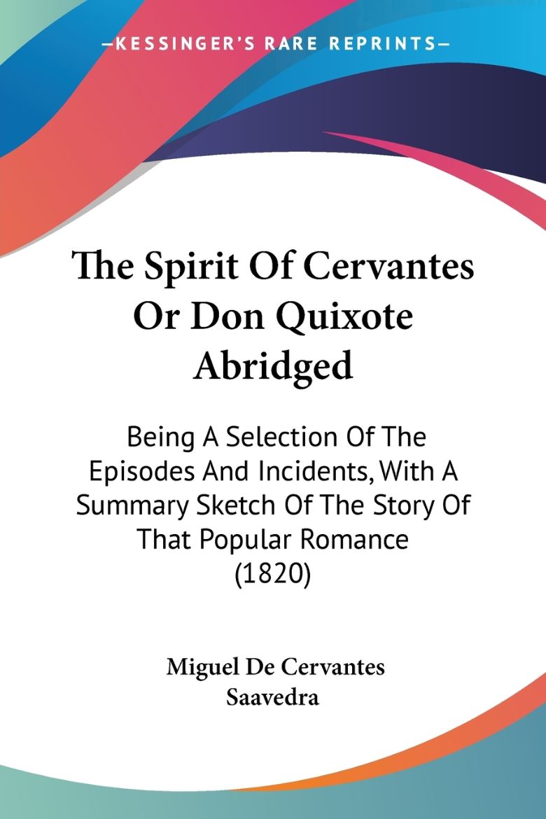 Immagine di The Spirit Of Cervantes Or Don Quixote Abridged