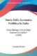 Immagine di Storia Della Economia Pubblica In Italia