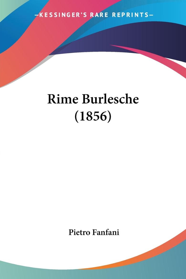 Immagine di Rime Burlesche (1856)