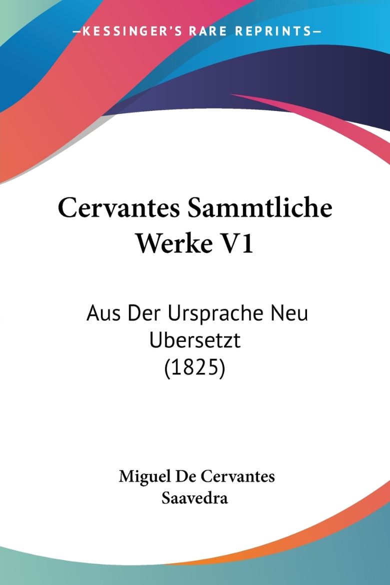 Immagine di Cervantes Sammtliche Werke V1
