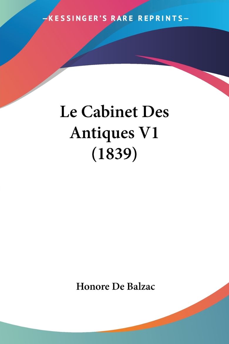 Immagine di Le Cabinet Des Antiques V1 (1839)