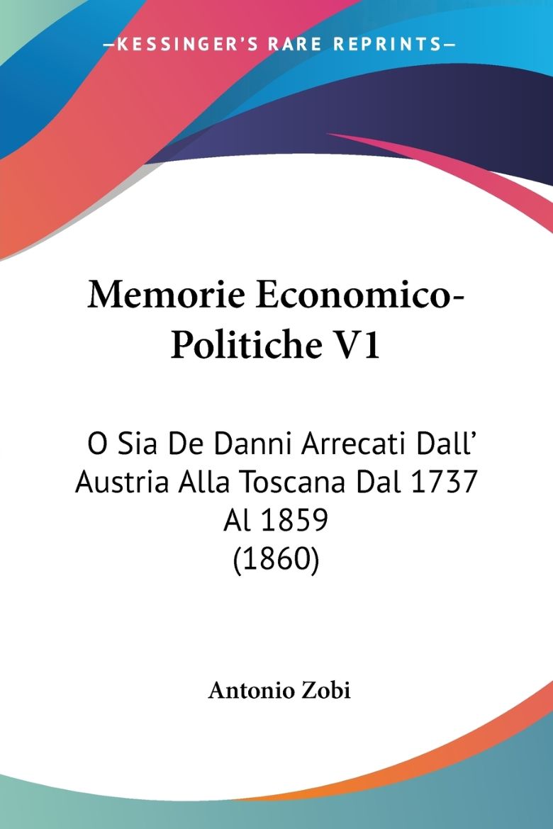 Immagine di Memorie Economico-Politiche V1