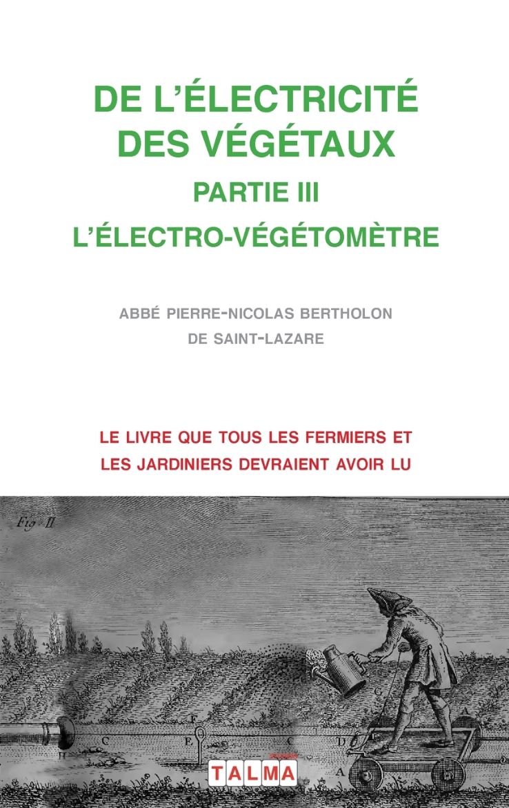 Immagine di DE L'ELECTRICITE DES VEGETAUX - PARTIE III L'ELECTRO-VEGETOMETRE