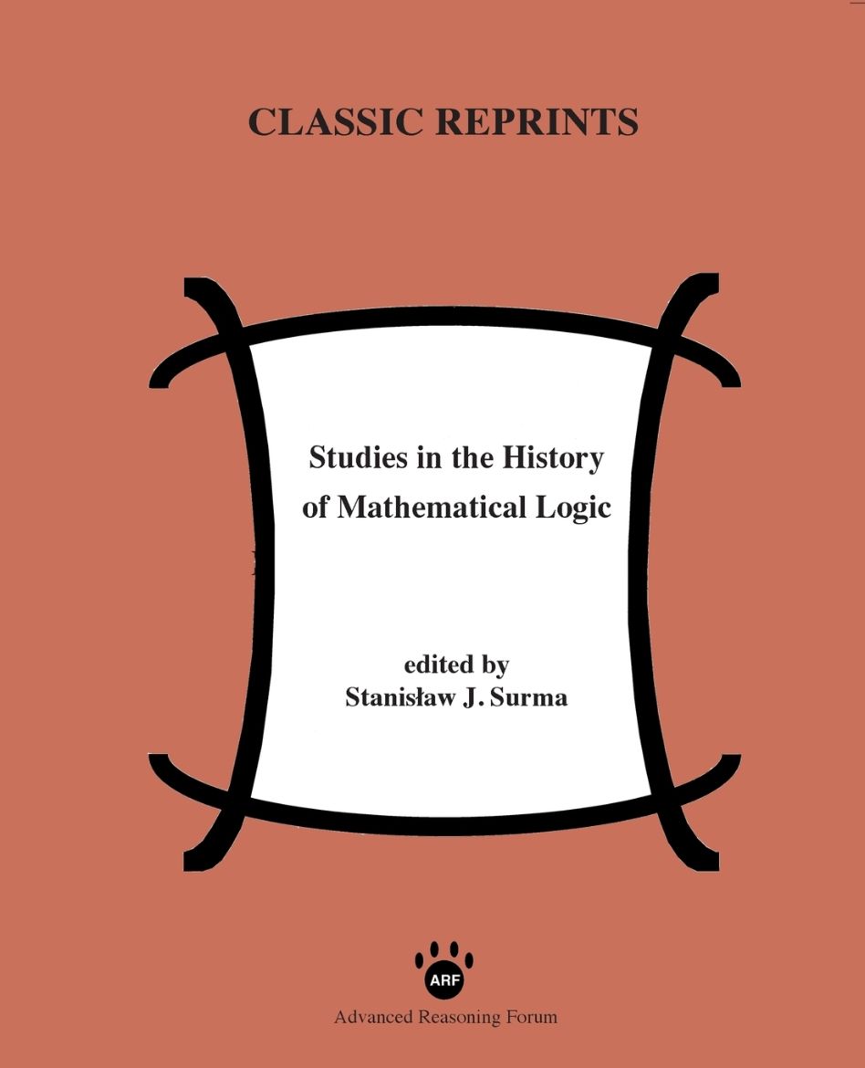 Immagine di Studies in the History of Mathematical Logic