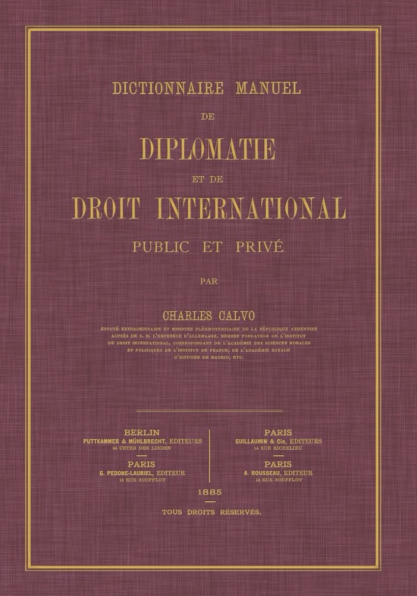 Picture of Dictionnaire Manuel de Diplomatie et de Droit International