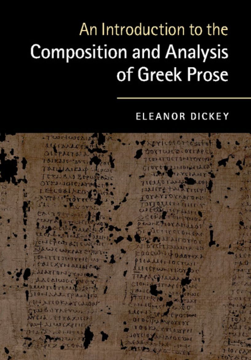 Immagine di An Introduction to the Composition and Analysis of Greek             Prose