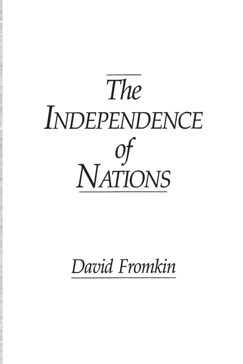 Immagine di The Independence of Nations