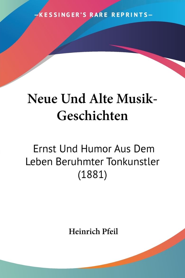 Picture of Neue Und Alte Musik-Geschichten