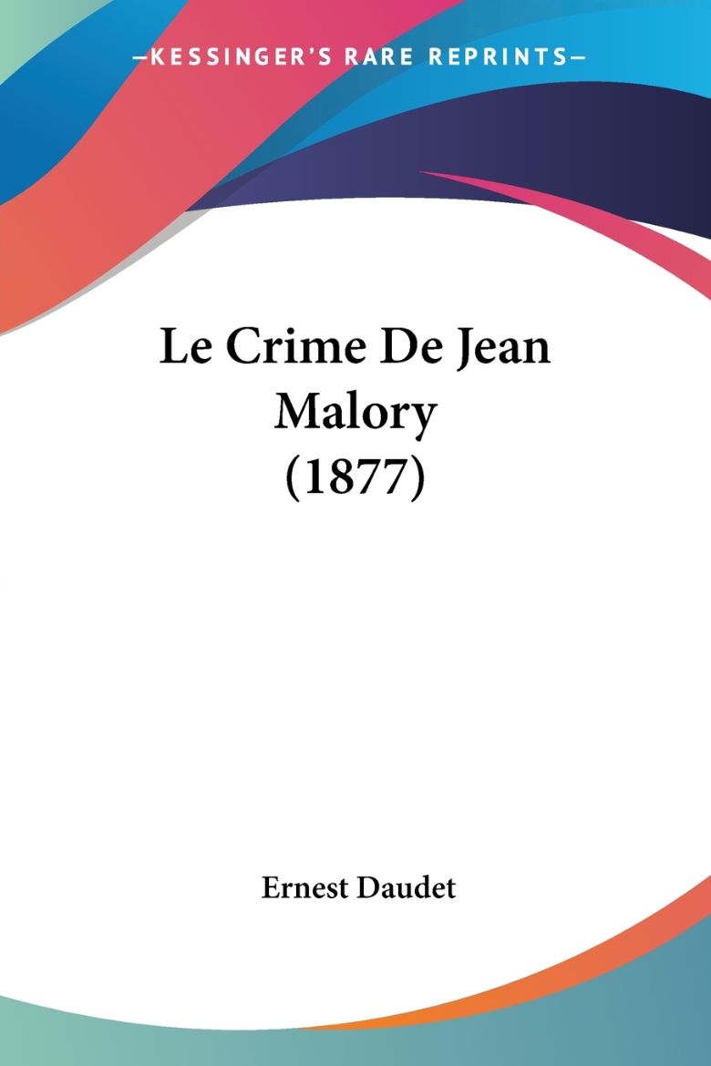 Immagine di Le Crime De Jean Malory (1877)