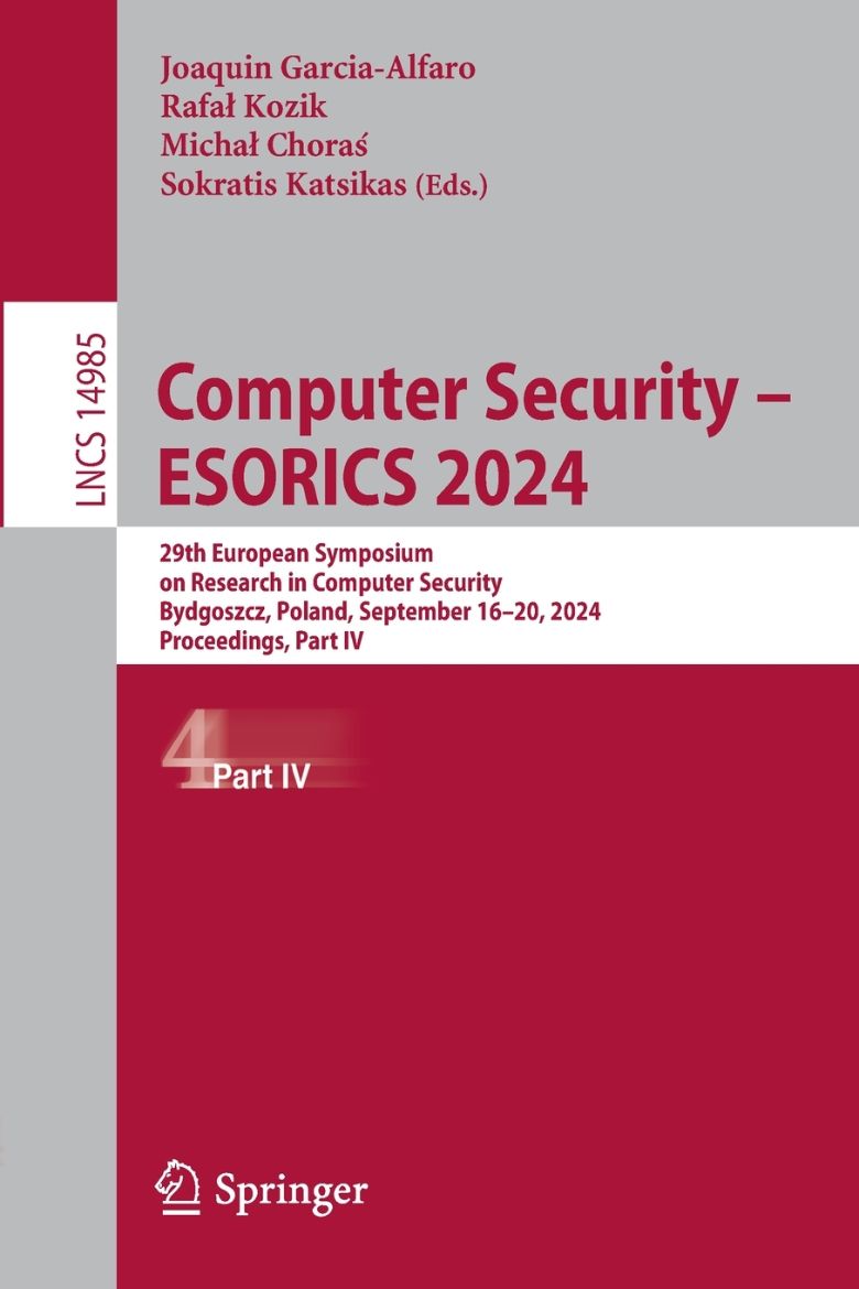Immagine di Computer Security - ESORICS 2024