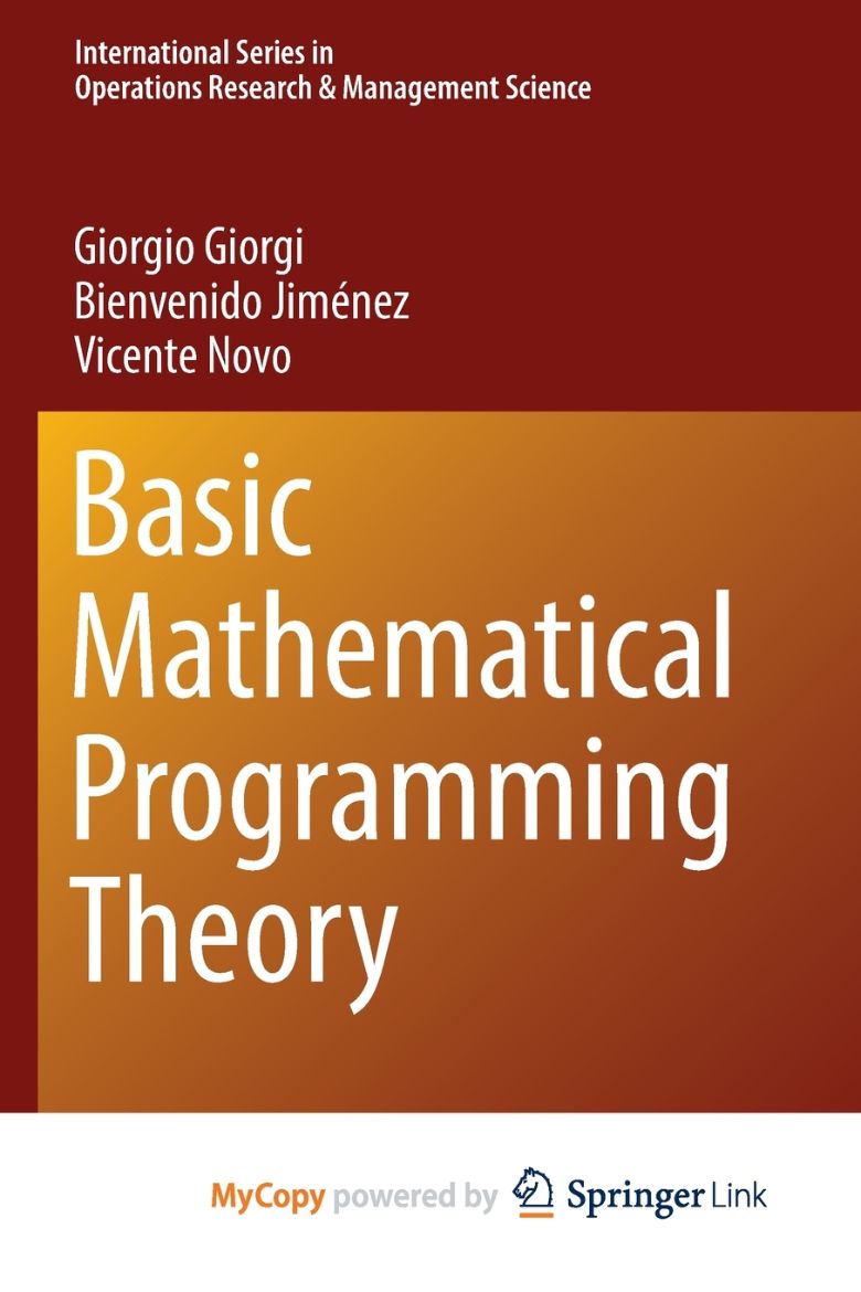 Picture of Basic Mathematical Programming Theory