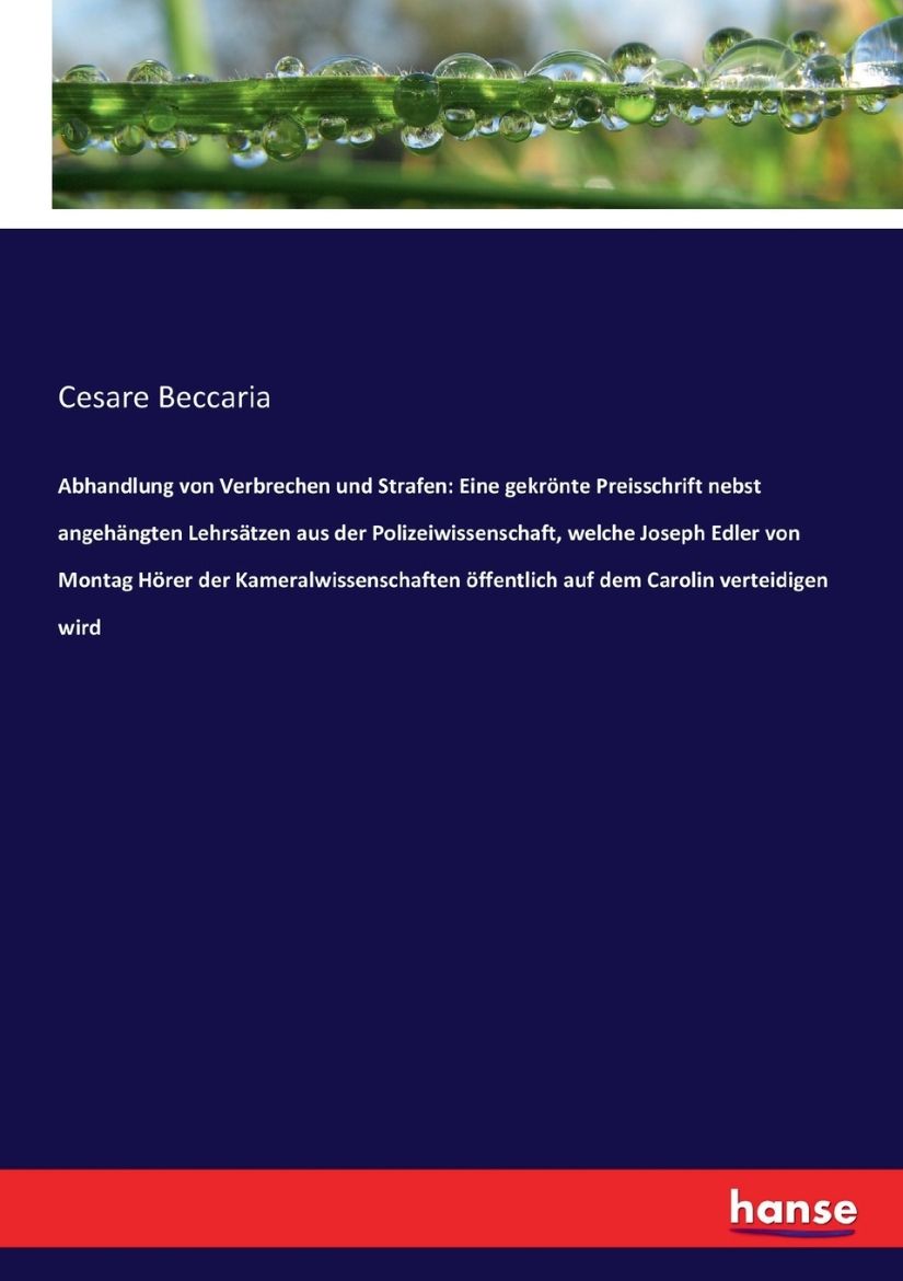 Picture of Abhandlung von Verbrechen und Strafen