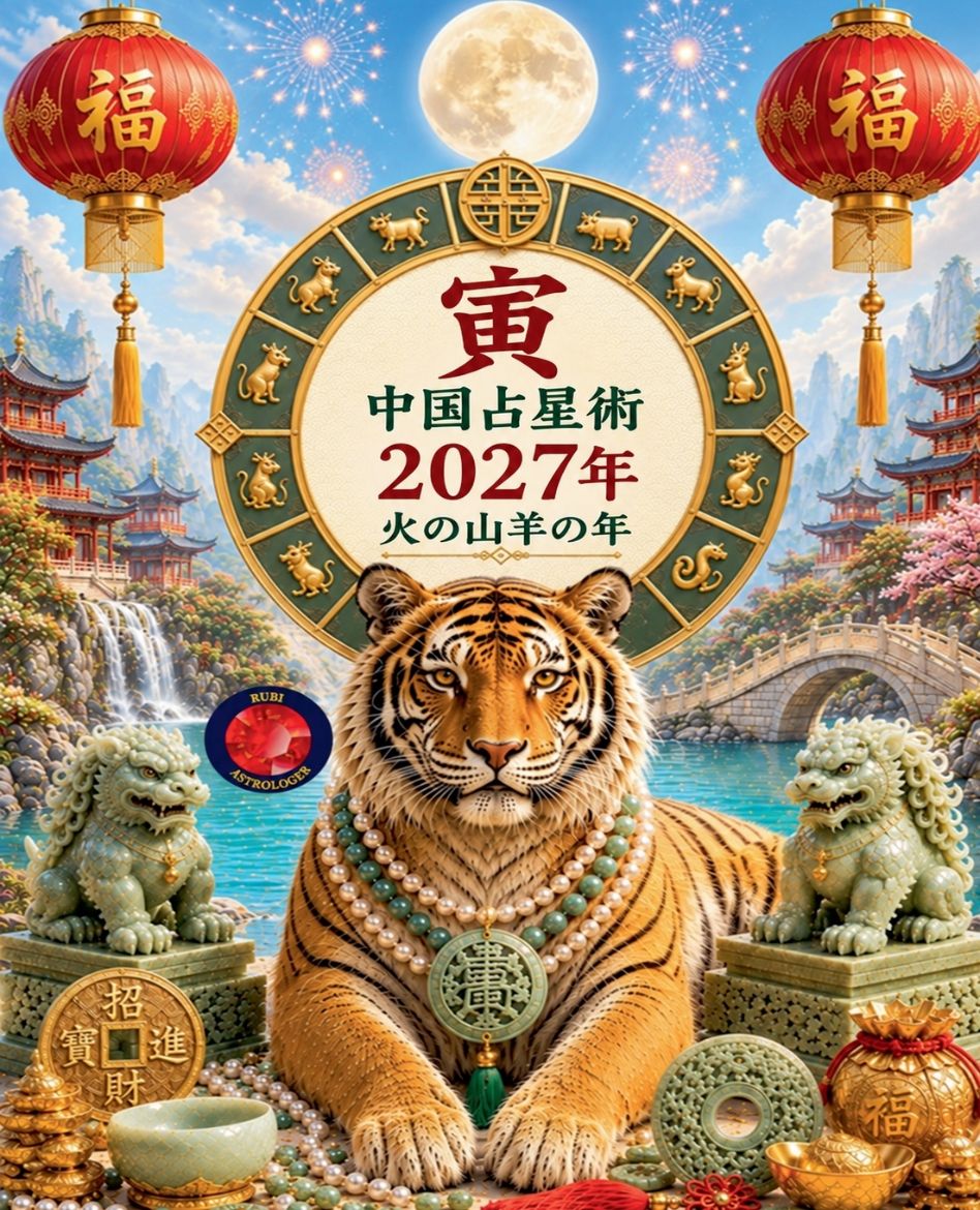 Immagine di 寅 中国占星術 2027年 火の山羊の年